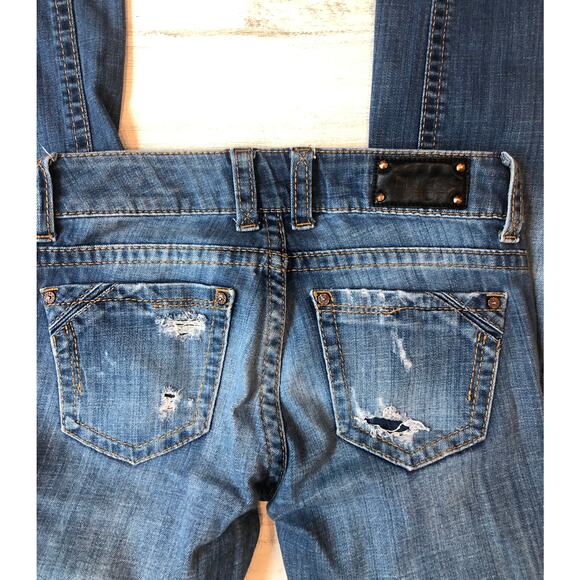 Women's Buckle Black Skinny Jeans 25 x 34 Fit no. 53 - Picture 3 of 4